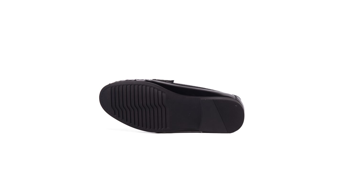 Женские туфли Marc Joseph New York Newbury Street Hands-Free Slip On Technology Penny, цвет: Чёрный искусственный лаковый — фото 4