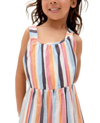 Kris Cross Back Stripe Print Dress