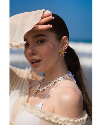 Classicharms Lila Starfish Stud Earrings