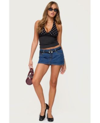 Women's Ginny Mixed Polka Dot Halter Top