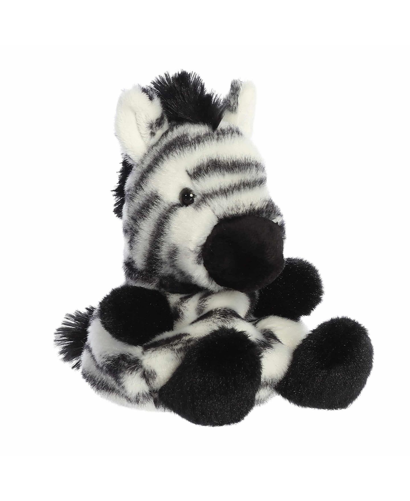 Детская мягкая игрушка Aurora Grevy Zebra Palm Pals Mini Plush, цвет: Белый — фото 1