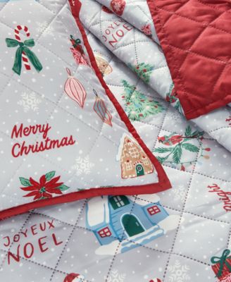 Holiday Icons 3-Pc. Quilt Tote Set, Twin, Exclusively for Macy’s