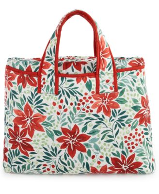 Poinsettia Quilt Set, Full/Queen, Exclusively for Macy's 