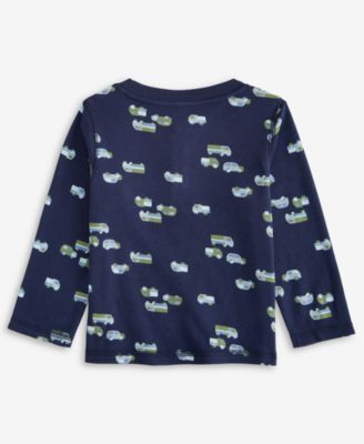 Baby Boys Mix and Match Long-Sleeve Geo Trucks Printed Cotton T-Shirt, Exclusively at Macy's