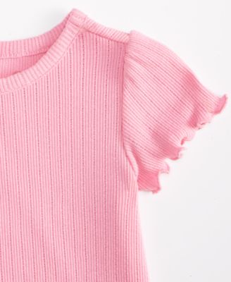 Baby Girls Mix and Match Short-Sleeve Pointelle T-Shirt