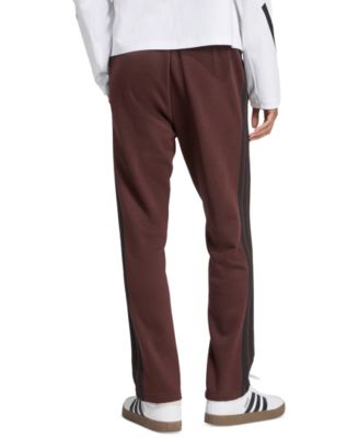 Men's Essentials 3-Stripes Regular Open Hem Fleece Pants
