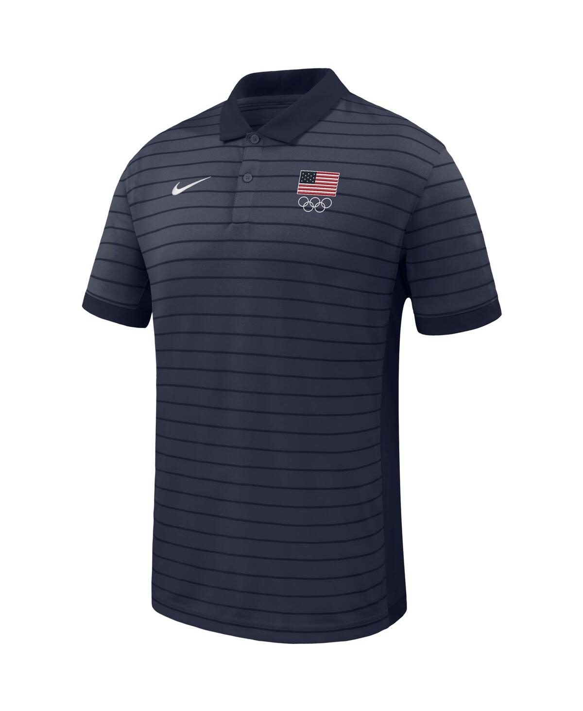 Nike Navy Team Usa Team Victory Stripe Polo In Blue