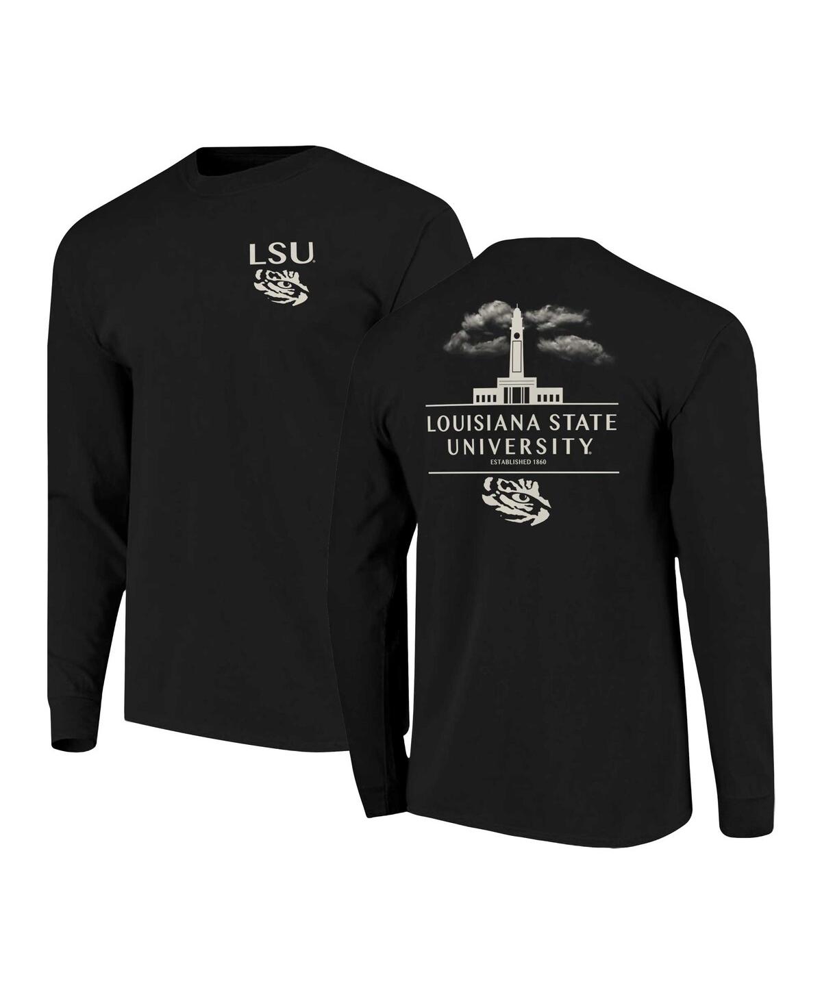 Men's Black Lsu Tigers Comfort Colors Campus Nights Long Sleeve T-Shirt - Black