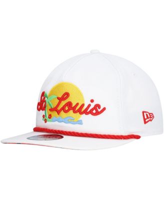 Men's White St. Louis Cardinals Paradise Golfer Adjustable Hat