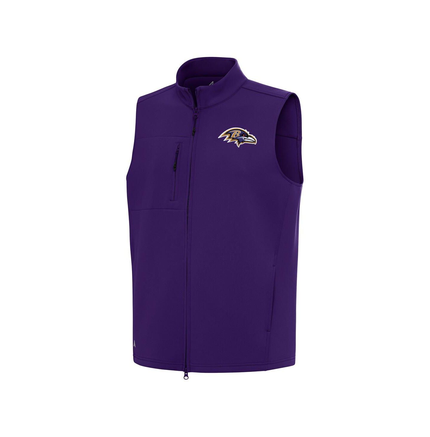 Мужской жилет Antigua Purple Baltimore Ravens Demand Full-Zip Vest — фото 1