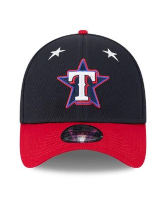 Men's Navy/Red Texas Rangers 2025 MLB All-Star Game Workout 39THIRTY Flex Hat