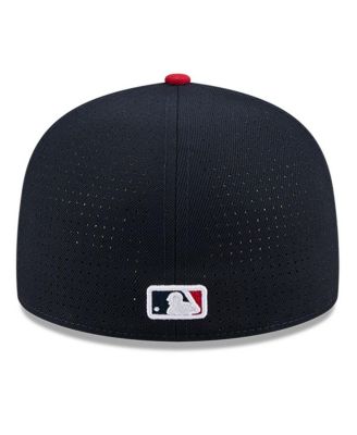 Men's Navy/Red Texas Rangers 2025 MLB All-Star Game Workout Side Patch 59FIFTY Fitted Hat