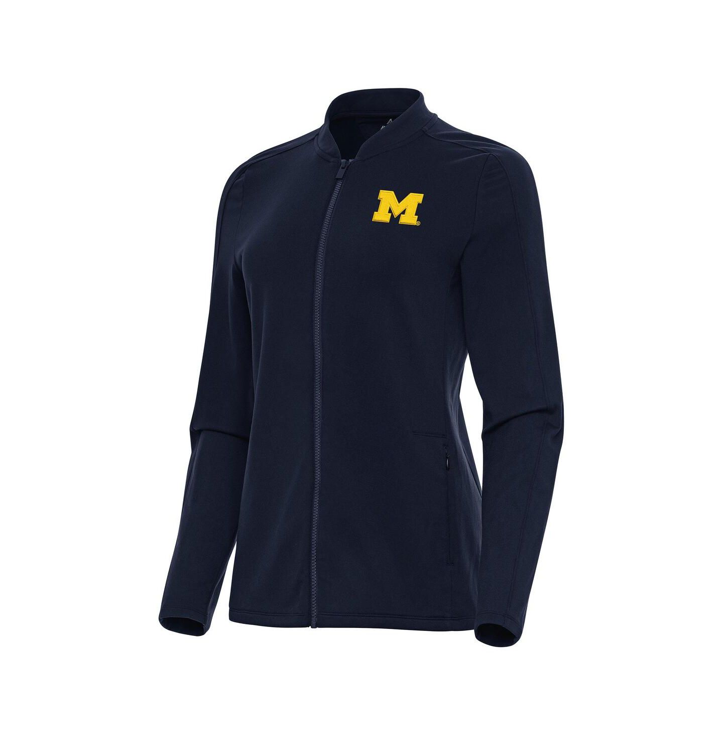 Женская куртка Antigua Navy Michigan Wolverines Continual Full-Zip — фото 1