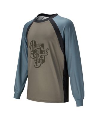 Men's and Women's Brown the Allman Brothers Band Wordmark Raglan Long Sleeve Swim Shirt