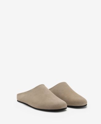 MANGO - Men's Suede Leather Clogs