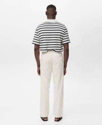 Men's Cotton-Linen Blend Regular-Fit Jeans