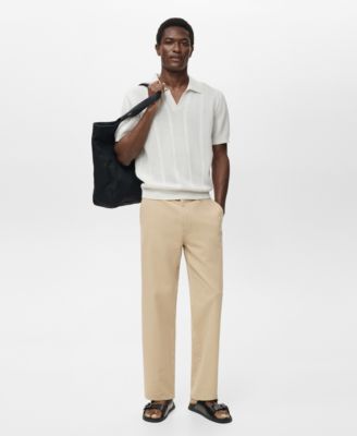 Men's Cotton-Linen Blend Regular-Fit Jeans