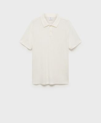 Men's Linen-Blend Slim Fit Polo Shirt