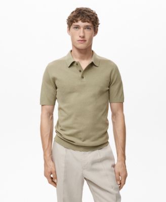 Men's Fine-Knit Cotton Polo Shirt