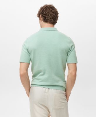 Men's Fine-Knit Cotton Polo Shirt