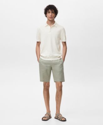 Men's Cotton Fine-Knit Polo Shirt