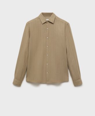 Men's Linen Pinstripe Shirt