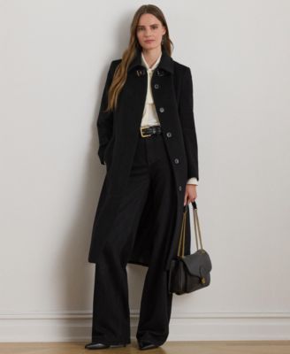 Women's Belted Single-Breasted Wool Coat