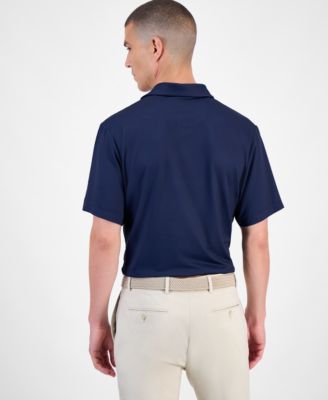 Men's Ombr&eacute; Plaid-Print Short-Sleeve Golf Polo Shirt