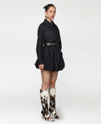 Women's Collar Long-Sleeve Shirtdress