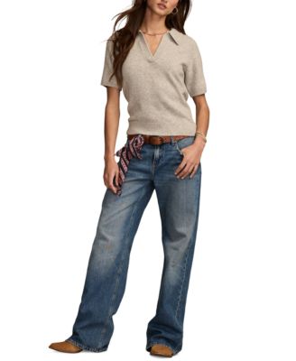 Lucky Brand - Women's Cloud Soft Collared Sweater T-Shirt