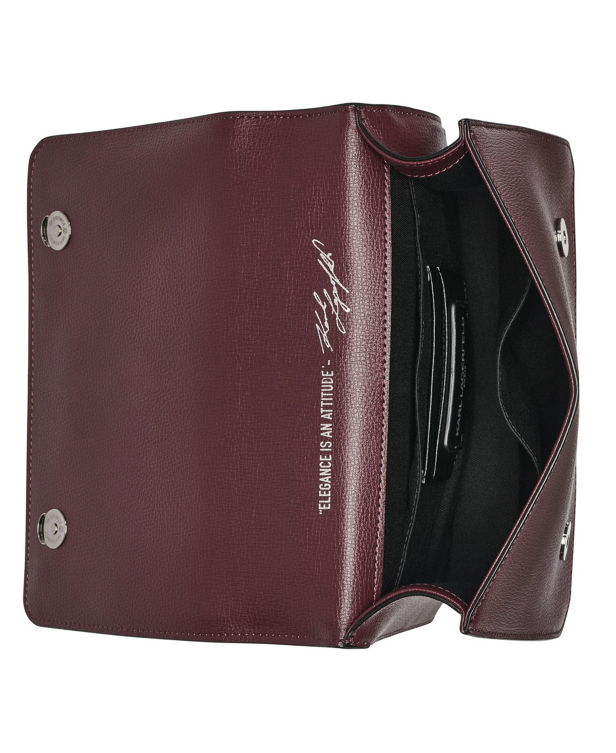 Karl Lagerfeld Simone Flap Crossbody In Brown