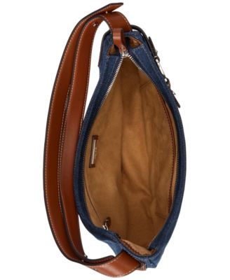 Tasha Large Denim Shoulder Bag