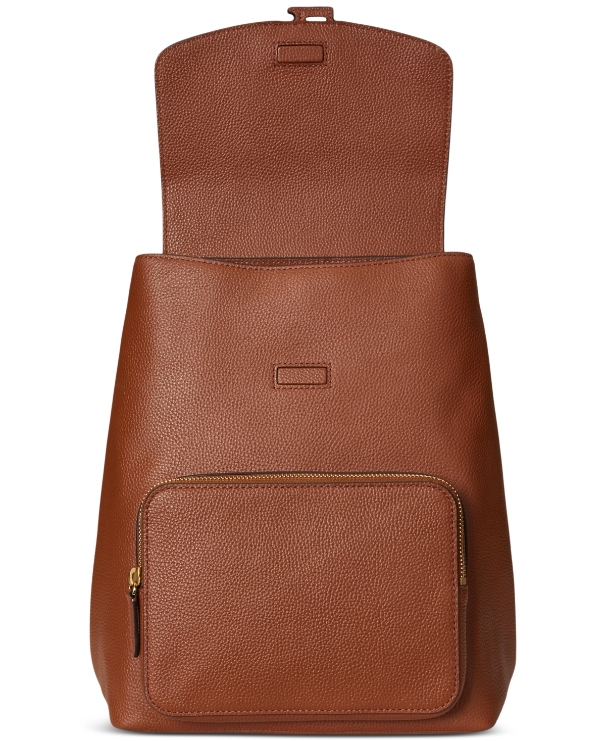 Ralph Lauren Pebbled Leather Small Cameryn Backpack In Brown