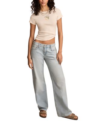 Lucky Brand - Women's High-Rise Baggy Wide-Leg Jeans