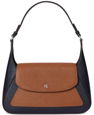 Lauren Ralph Lauren - Two-Tone Leather Small Schylar Shoulder Bag