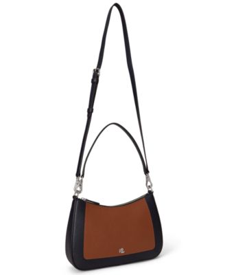 Two-Tone Leather Small Danni Bag