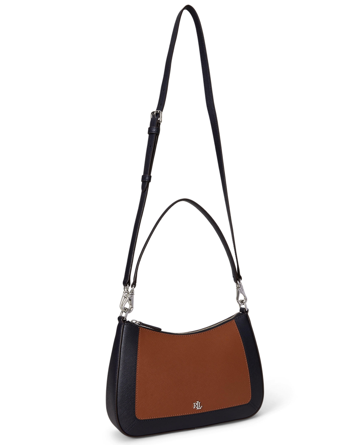 Ralph Lauren Two-tone Leather Small Danni Bag