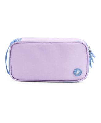 Doodle Pencil Case with Organizational Pockets and Handle Strap