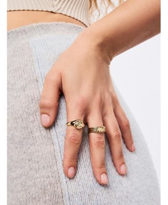 Gold Signet Ring - Ariel Ring