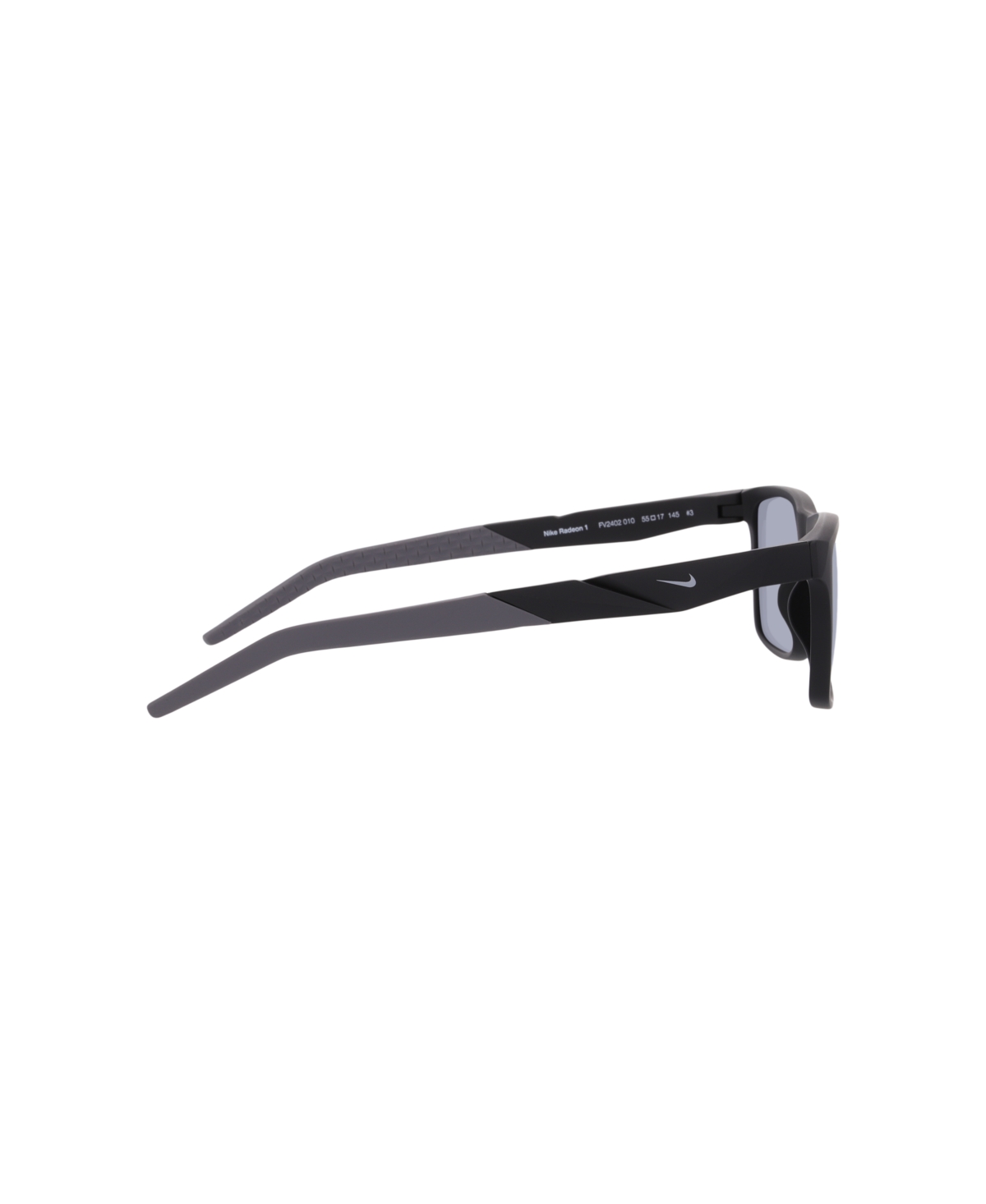 Nike Men's Rectangle Sunglasses,  Radeon 1 Fv2402 Nk000691 In Black