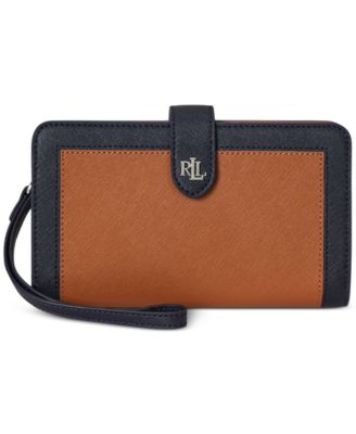 Lauren Ralph Lauren - Crosshatch Leather Tech Wristlet