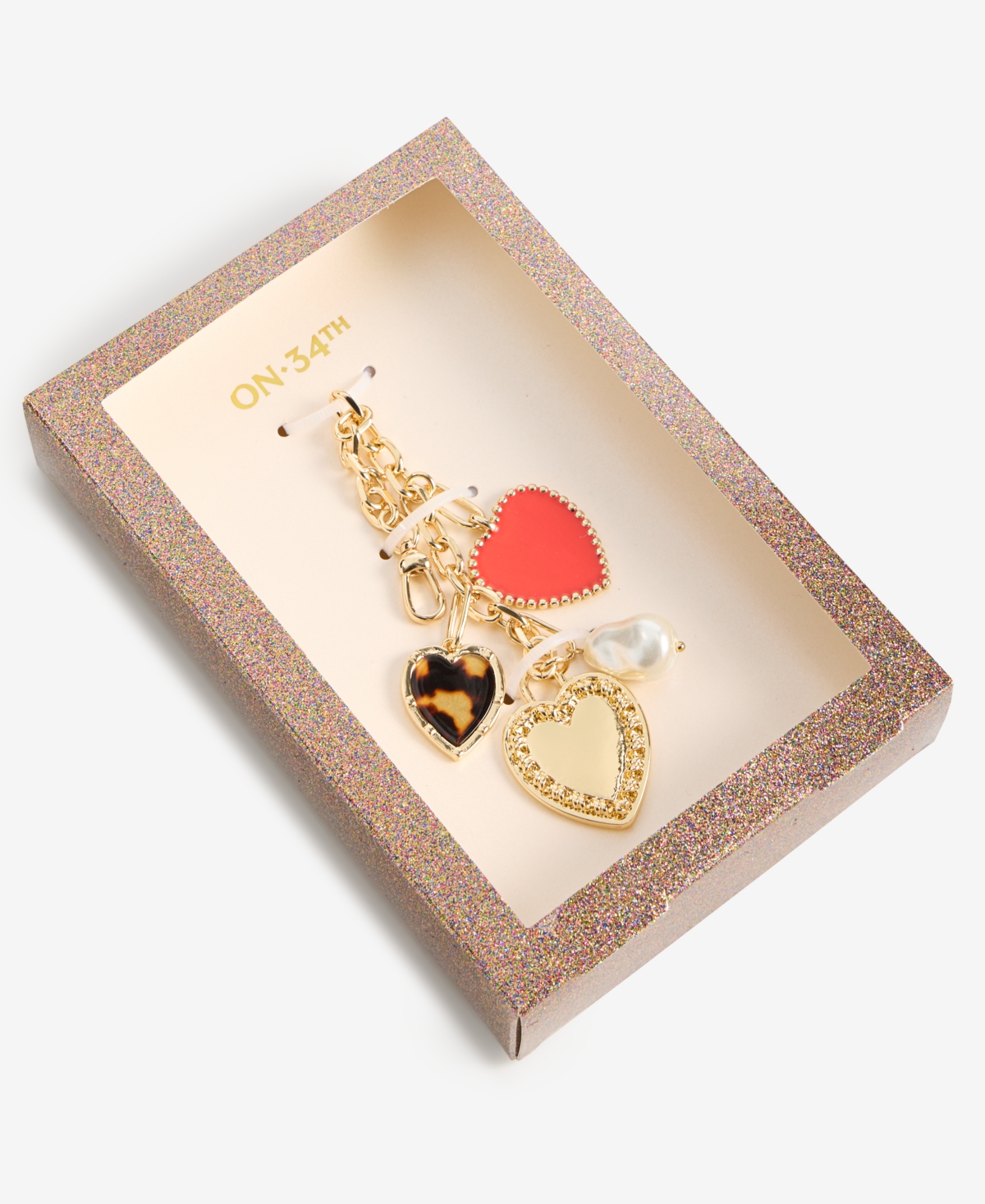 On 34th Handbag Heart Charms, Macy's Exclusive In Gold