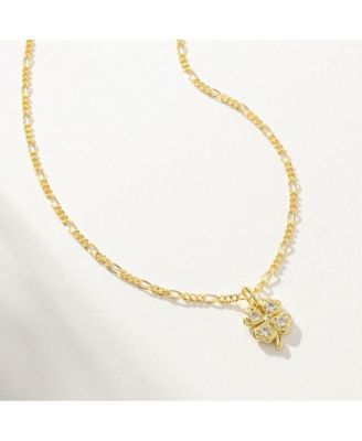 14k Gold-Plated Four Leaf Clover Necklace