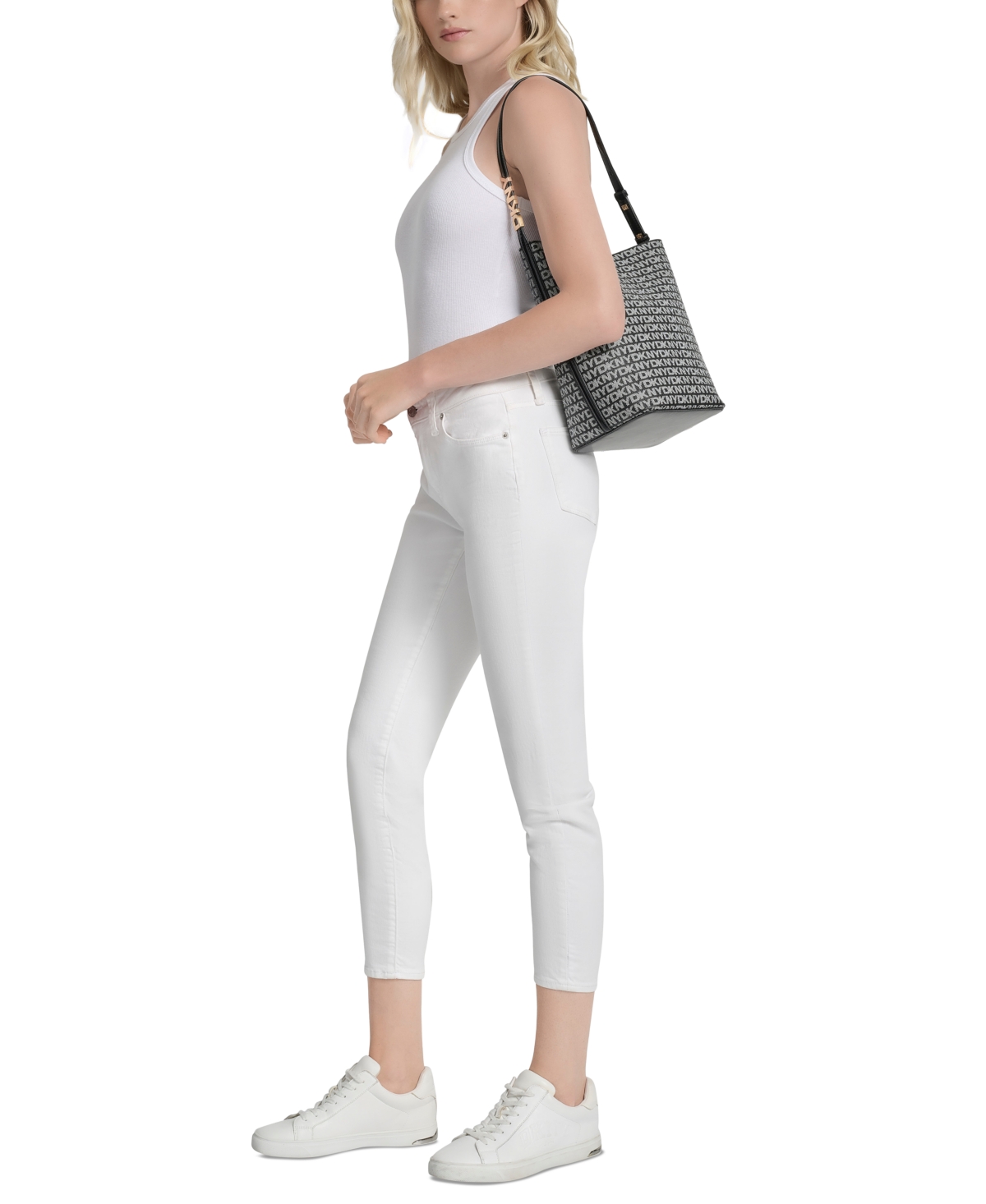 Dkny Avril Small Logo Bucket Bag