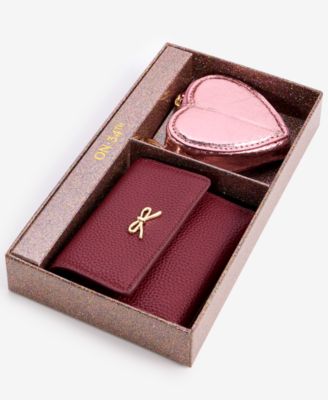 Boxed Maddynn Wallet & Heart Bag Charm Pouch Set