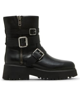 Women's Mally Moto Buckle Lug Sole Boots