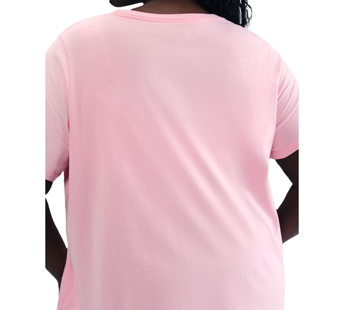 Nike Plus Size Active Sportswear Club Essentials Short-sleeve T-shirt In White