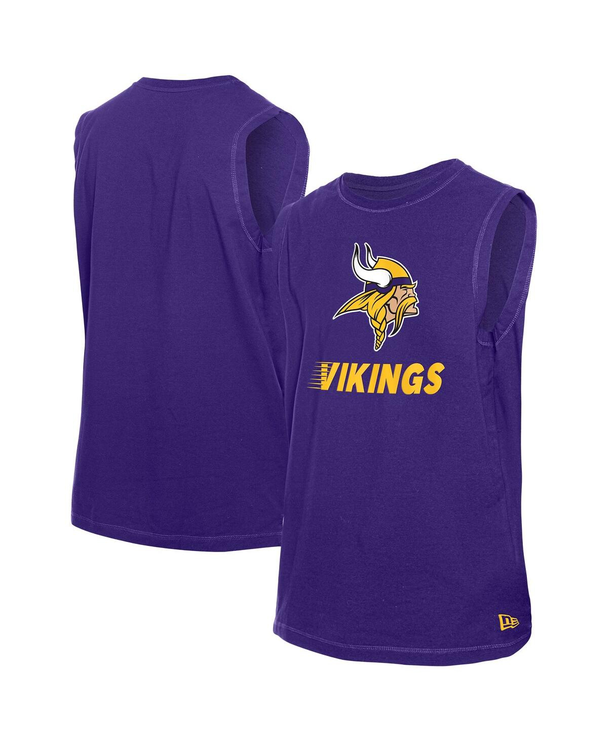 New Era Men's Purple Minnesota Vikings Leisure Collection Tank Top In Purple
