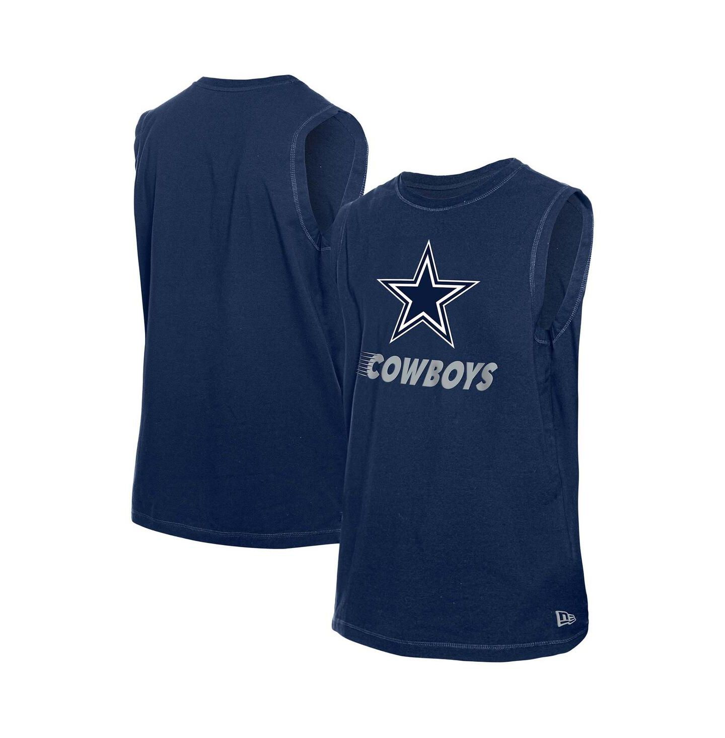 Мужской топ New Era Navy Dallas Cowboys Leisure Collection Muscle — фото 1