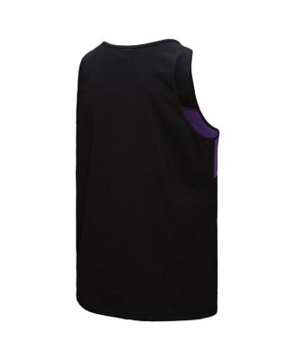 Men's Black Minnesota Vikings Retro Color Block Tank Top